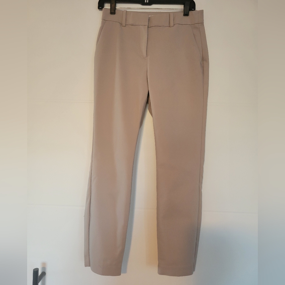 H&M Beige Straight Leg Trousers